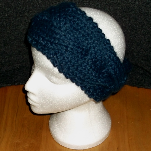 Denim - A Chunky braided headband handmade by Longhaired Jewels