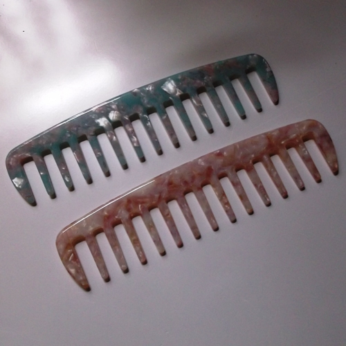 Acetate handbag size hair comb supplied by Longhaired Jewels