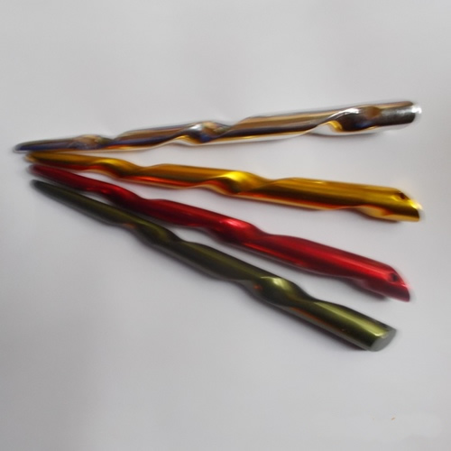 Aluminium Twist hairsticks supplied  by Longhaired Jewels