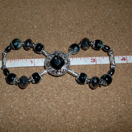 Mono barrette supplied by Longhaired Jewels