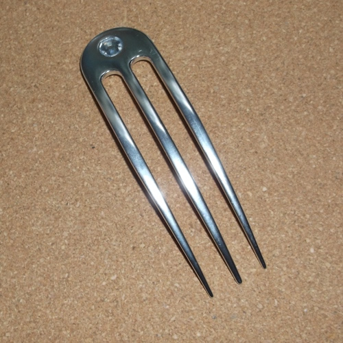 Aluminium 3 prong hairfork supplied  by Longhaired Jewels